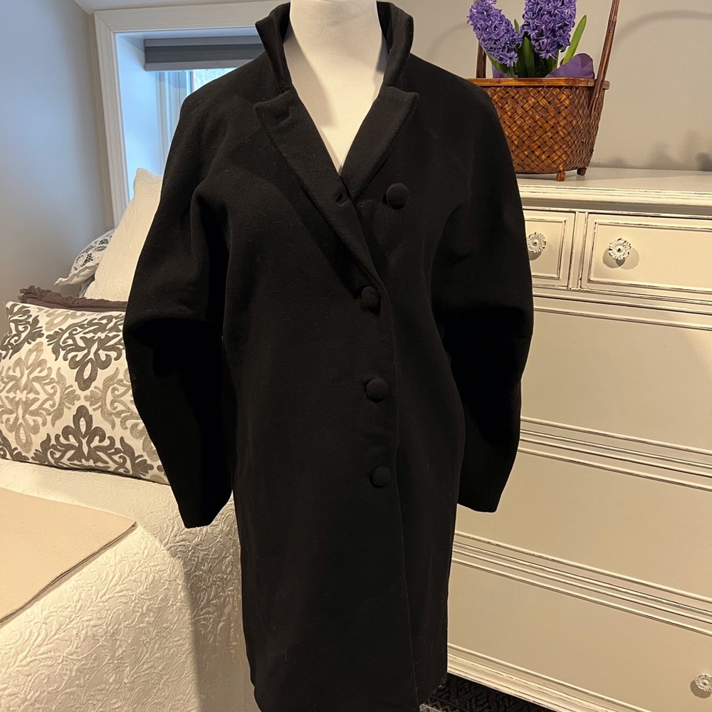 Organic by John Patrick Black Recycled Wool Coat